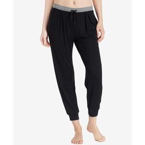 Layla Womens Drawstring Cropped Jogger Pants Size L